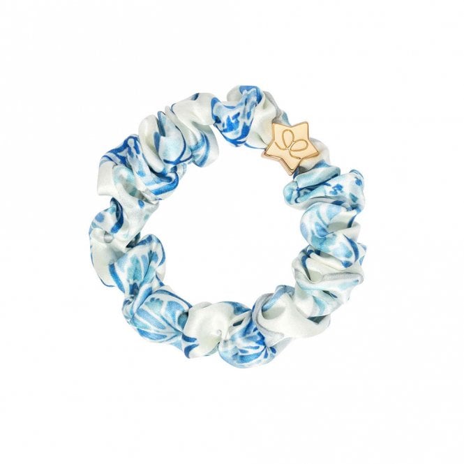 byEloise London Gold Star Santorini Silk Scrunchie Bangle Band