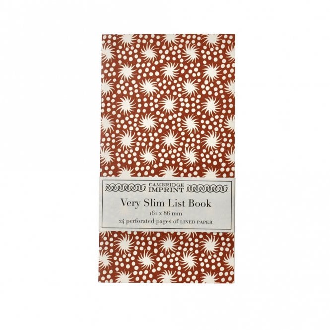 Cambridge Imprint Animalcules Cocoa Very Slim List Notebook