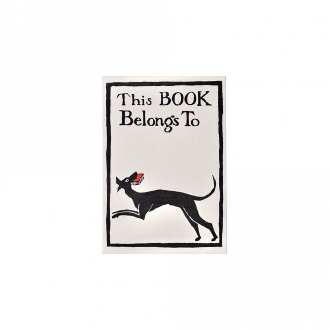 Cambridge Imprint Dog 'This Book Belongs To' Book Plate Pack of 12