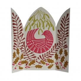 Hidden Winter Bird Triptych Card