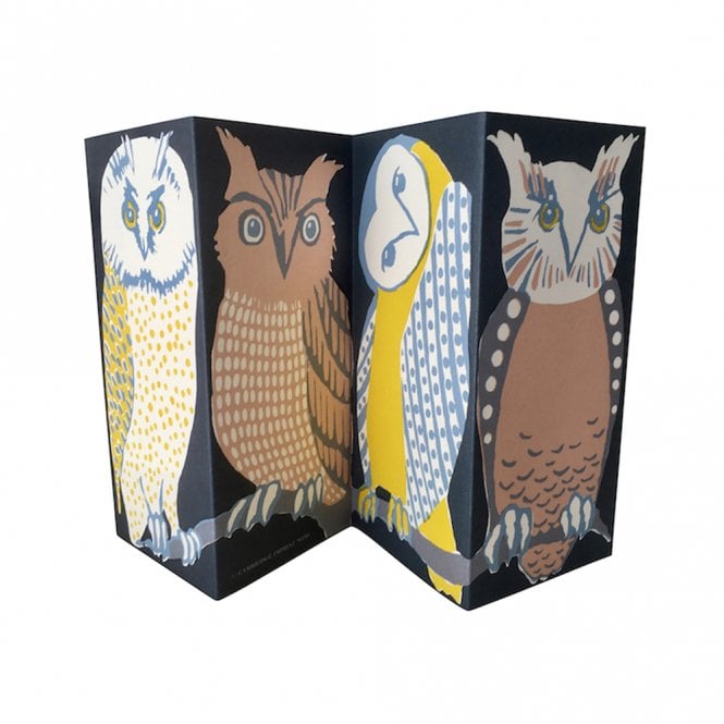 Cambridge Imprint Old Wise Birds Concertina Card