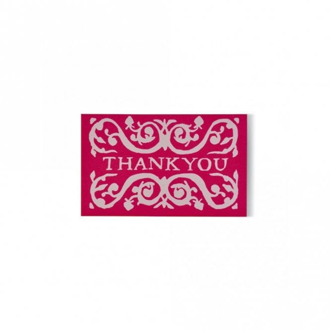 Cambridge Imprint Pink & Raspberry Arabesque Tiny Thank You Pack of 6 Gift Cards