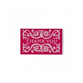 Pink & Raspberry Arabesque Tiny Thank You Pack of 6 Gift Cards
