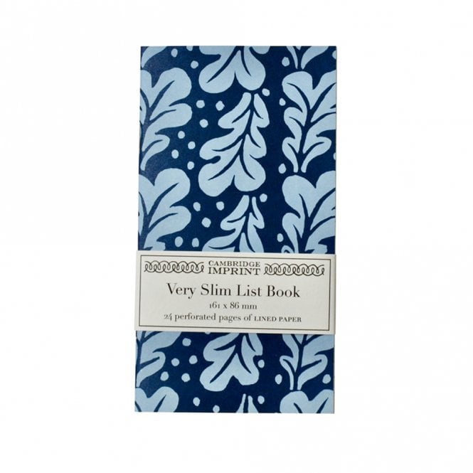 Cambridge Imprint Quercus Midnight Very Slim List Notebook