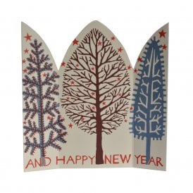 Winter Trees Triptych Card