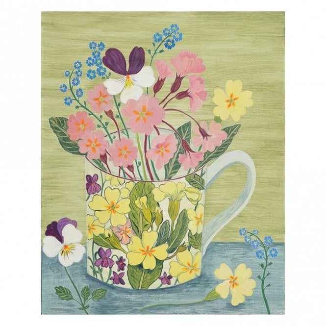 Canns Down Press Debbie George Primrose Cup Card