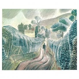 Eric Ravilious Wet Afternoon 1928 Card