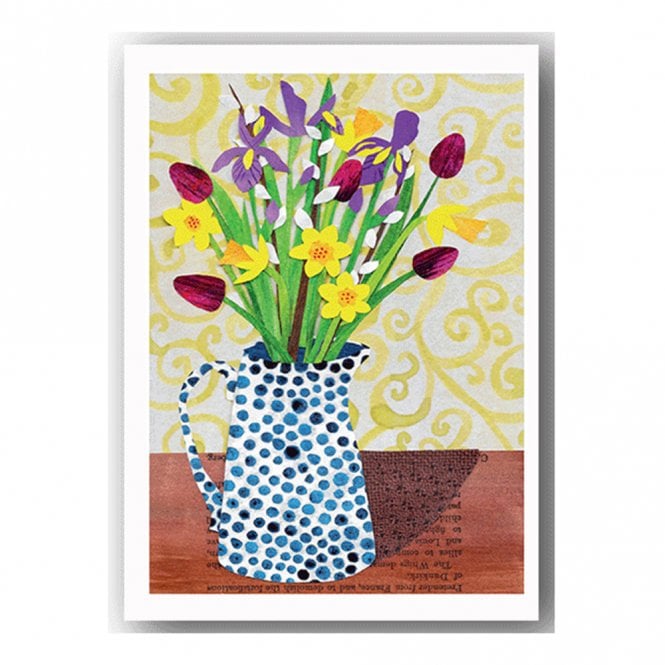 Cardiau NICO Cards Gillian Ferguson Spring in a Vase Card