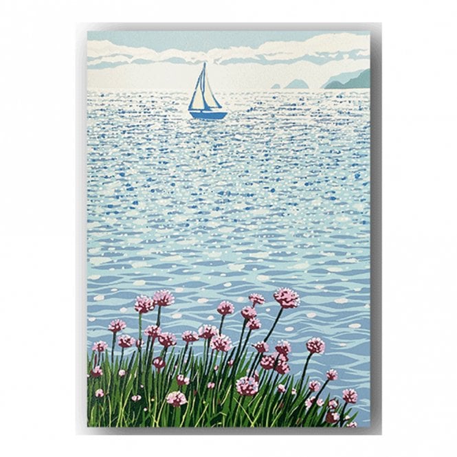 Cardiau NICO Cards Hazel McNab Sea Pinks Card