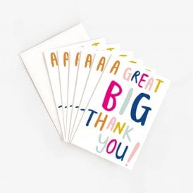 A Great Big Thank You Notecards Pack of 6