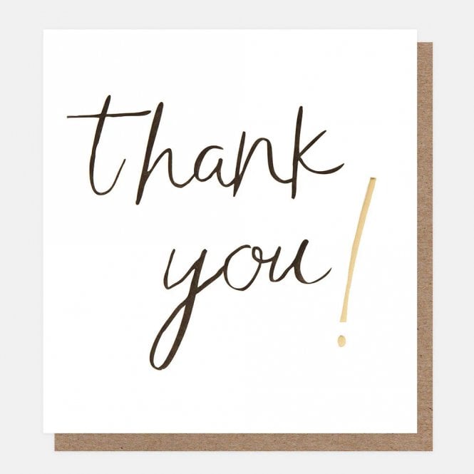 Caroline Gardner Calligraphy Thank You Card