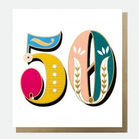 Carnival 50th Birthday Card