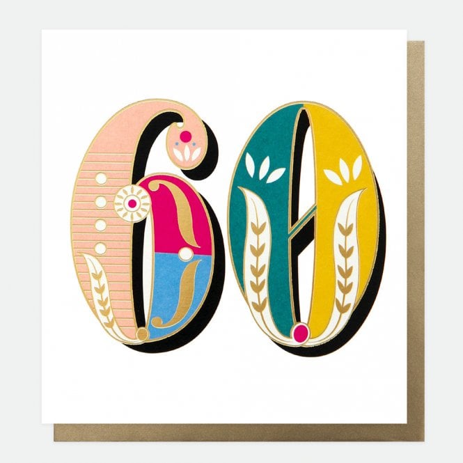 Caroline Gardner Carnival 60th Birthday Card