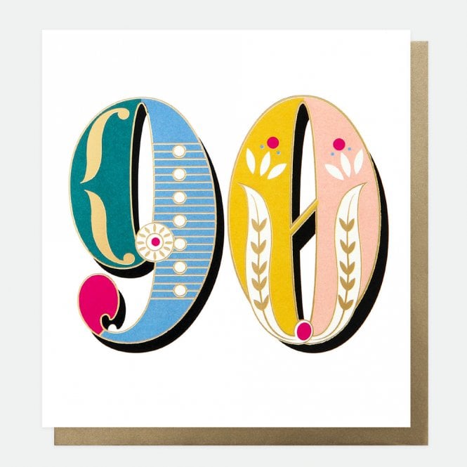 Caroline Gardner Carnival 90th Birthday Card