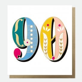 Carnival 90th Birthday Card