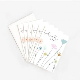 Fleur Floral Thank You Notecards Pack of 6