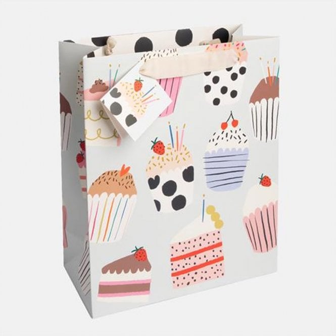 Caroline Gardner Multi Cupcakes Large Gift Bag
