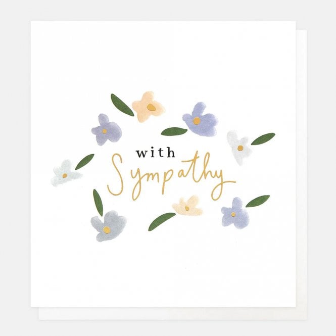 Caroline Gardner Pastel Flowers Sympathy Card
