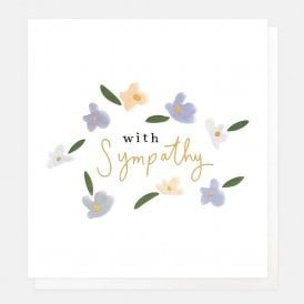 Pastel Flowers Sympathy Card