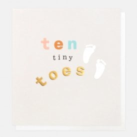 Ten Tiny Toes New Baby Card