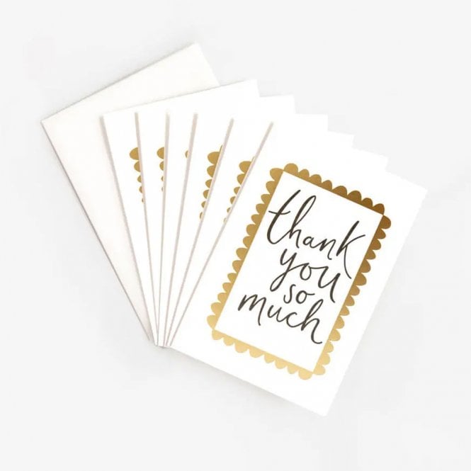 Caroline Gardner Thank You So Much Notecards Pack of 6