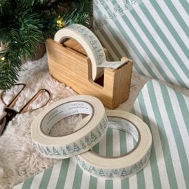Green Fir Trees White Paper Tape