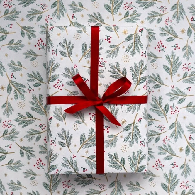 Cascayde Winterberry & Pine Wrapping Roll 5m