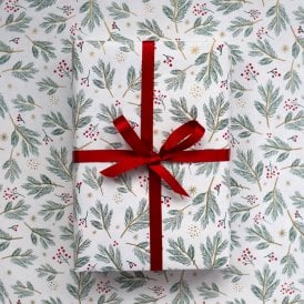 Winterberry & Pine Wrapping Roll 5m