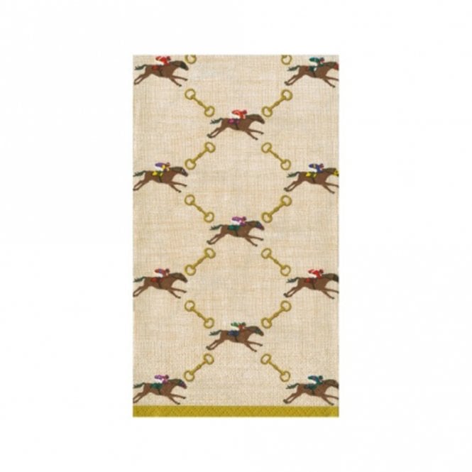 Caspari And They're Off Guest Napkins