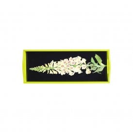Foxglove Yellow-Black Lacquer Bar Tray