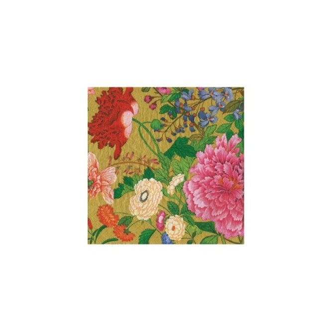 Caspari Profusion of Gold Lunch Napkins