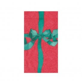 Tied With A Bow Red Spruce Guest Napkins