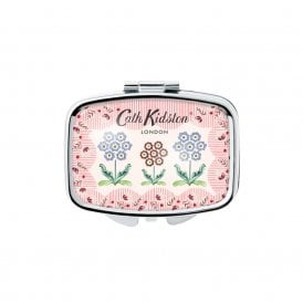 Woven Flowers Mirror Compact Lip Balm
