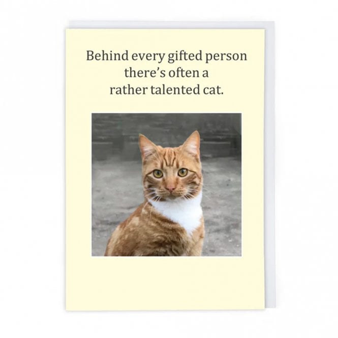 Cath Tate Cards Talented Cat Card
