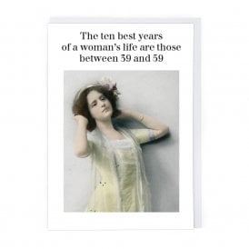 Ten Best Years Card