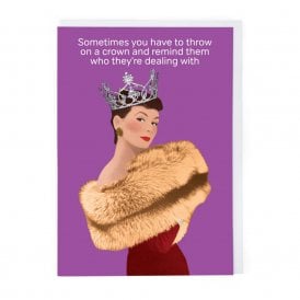 Throw on a Crown Card