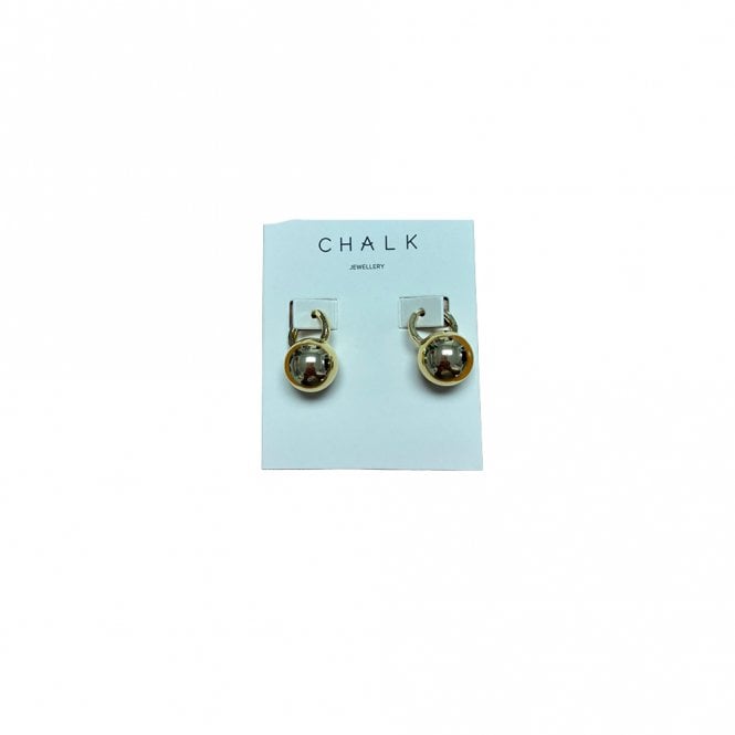 Chalk UK Gold Ball Earrings