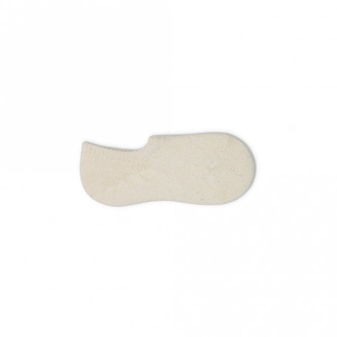 Chalk UK Ivory Cosy Cashmere 'No Show' Socks