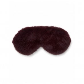 Joe Faux Fur Merlot Eye Mask