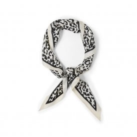 Ottie Black Cheetah Scarf
