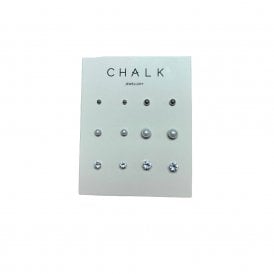 Silver Multi Stud Earrings