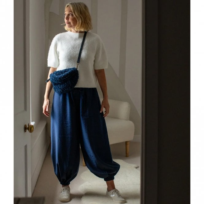 Chalk UK Tiffany Navy Trousers