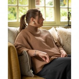 Vicki Dark Tan Cotton Jumper