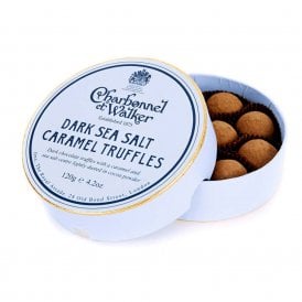 Dark Sea Salt Caramel Chocolate Truffles