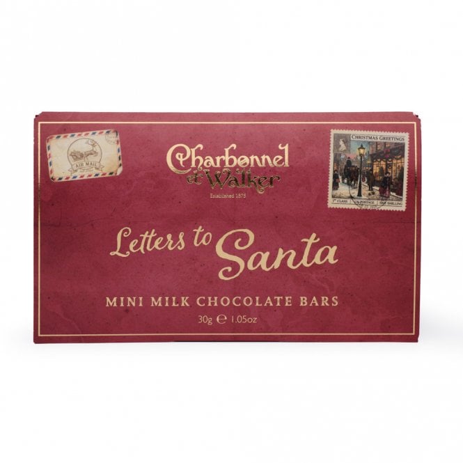 Charbonnel et Walker Letters To Santa  - Trio Mini Milk Chocolate Bars