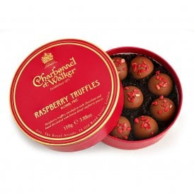 Milk Chocolate Raspberry Truffles