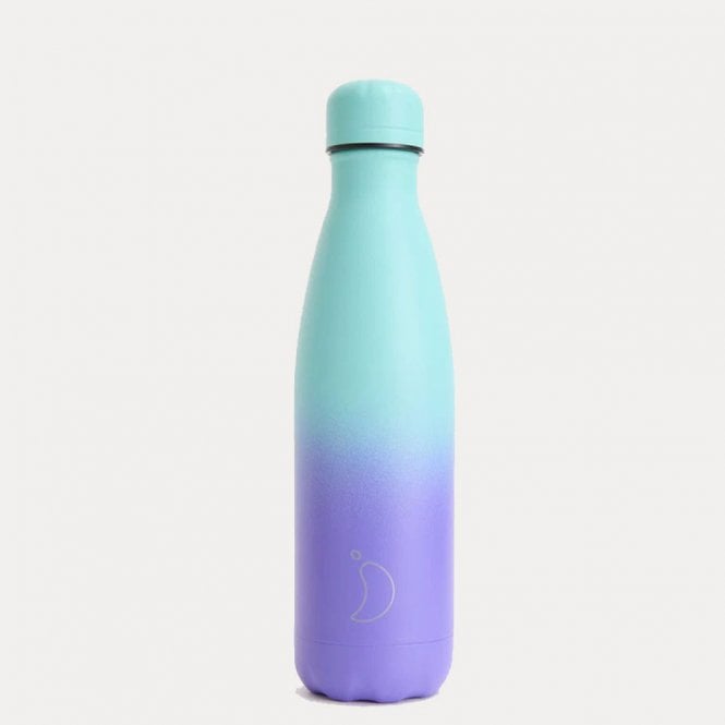 Chilly's Pastel Green Violet Stainless Steel 500ml Bottle