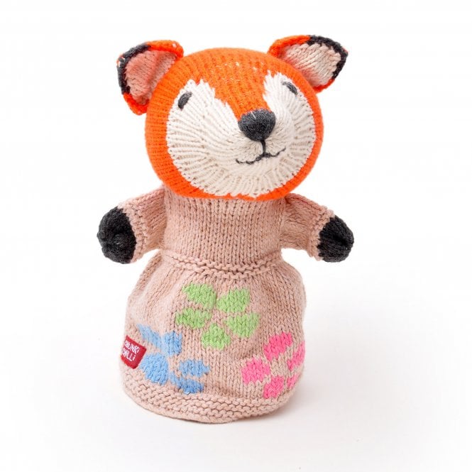 Chunki Chilli Fox in Dress Organic Cotton Hand Puppet