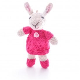 Lamb in Pink Dress Organic Cotton Toddler Soft Toy
