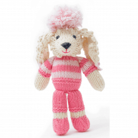 Pink Poodle Organic Cotton Toddler Soft Toy